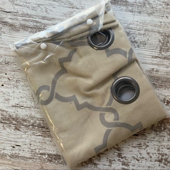 MADISON PARK Saratoga Window Valance Light Filtering Beige Gray 50 x 18 NEW NIP - Picture 6 of 7